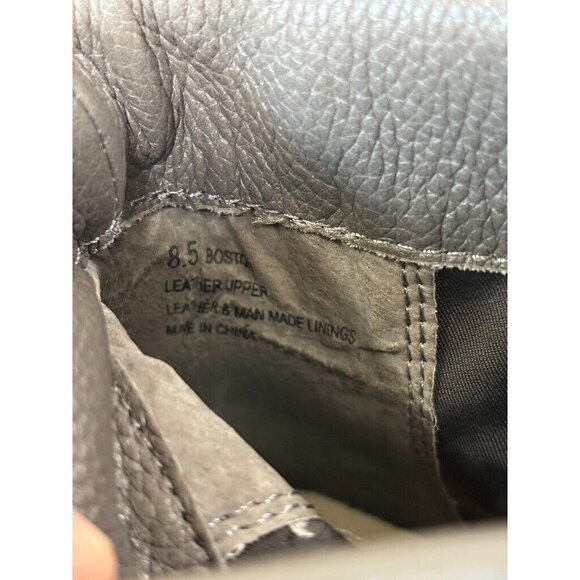 Report Boston Grey Leather Boots Size 8.5 US - Picture 12 of 13